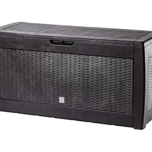 KADAX Tuinkist, 119 x 48 x 60 cm, opbergdoos van kunststof, 310 l tuinkist voor het opbergen van kussens, kinderspeelgoed en zitkussens (310 l, donkerbruin) KADAX Tuinkist, 119 x 48 x 60 cm, opbergdoos van kunststof, 310 l tuinkist voor het opbergen van kussens, kinderspeelgoed en zitkussens (310 l, donkerbruin)