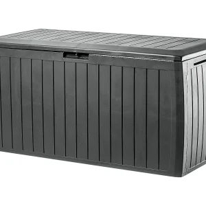 KADAX Tuinkist, 116,6 x 47 x 59,5 cm, opbergdoos van kunststof, 290 liter, met handgrepen en sluiting, tuinbox voor het opbergen van kussens, 290 l, antraciet KADAX Tuinkist, 116,6 x 47 x 59,5 cm, opbergdoos van kunststof, 290 liter, met handgrepen en sluiting, tuinbox voor het opbergen van kussens, 290 l, antraciet