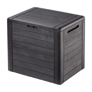 KADAX Tuinkist, opbergdoos van kunststof, tuinkist voor het opbergen van kussens, kinderspeelgoed en zitkussens, tuinbox voor tuin en terras (140 l, donkerbruin) KADAX Tuinkist, opbergdoos van kunststof, tuinkist voor het opbergen van kussens, kinderspeelgoed en zitkussens, tuinbox voor tuin en terras (140 l, donkerbruin)