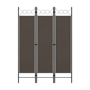 Kamerscherm met 3 panelen 120×180 cm antraciet