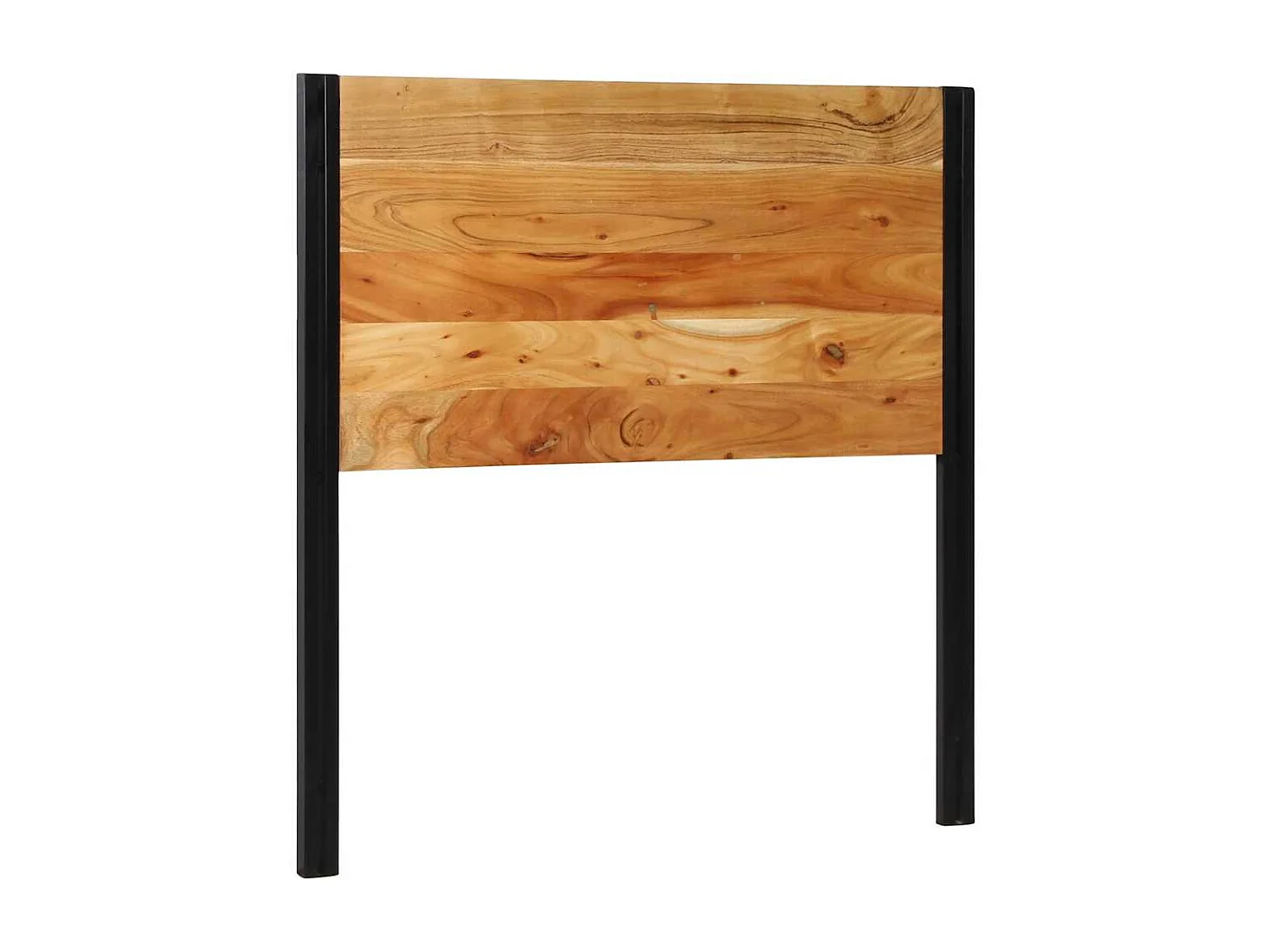 Hoofdeinde 100 cm massief hout acaciahout en ijzer