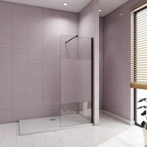 Inloopdouche-douchewand-walk in 90×200 cm,10mm midden wit gematteerd gehard glas met explosieveilige folie+70-120cm Stabilisatiestang,mat zwart aluminium profiel. Inloopdouche-douchewand-walk in 90×200 cm,10mm midden wit gematteerd gehard glas met explosieveilige folie+70-120cm Stabilisatiestang,mat zwart aluminium profiel.