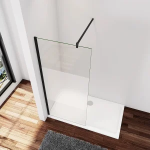 Inloopdouche-douchewand-walk in 70×200 cm,8mm midden wit gematteerd gehard glas met explosieveilige folie+F-vorm: 140 Stabilisatiestang,mat zwart aluminium profiel. Inloopdouche-douchewand-walk in 70×200 cm,8mm midden wit gematteerd gehard glas met explosieveilige folie+F-vorm: 140 Stabilisatiestang,mat zwart aluminium profiel.
