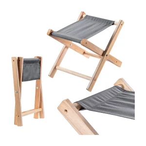 KADAX Klapkruk, 40 x 31 x 31 cm, kruk van hout, klapstoel tot 100 kg draagbelasting, vouwstoel voor tuin, balkon, terras en camping, kruk (grijs) KADAX Klapkruk, 40 x 31 x 31 cm, kruk van hout, klapstoel tot 100 kg draagbelasting, vouwstoel voor tuin, balkon, terras en camping, kruk (grijs)