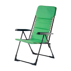 KADAX Tuinstoel, hoge rugleuning van staal, klapstoel met armleuningen, klapstoel met draagvermogen tot 110 kg, balkonstoel voor camping, terras en tuin (groen) KADAX Tuinstoel, hoge rugleuning van staal, klapstoel met armleuningen, klapstoel met draagvermogen tot 110 kg, balkonstoel voor camping, terras en tuin (groen)
