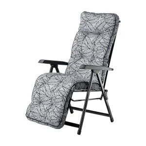 KADAX Tuinstoel met voetensteun, ligstoel met kussen, inklapbare zonnestoel, tuinligstoel met verstelbare rugleuning, tuinstoel, relaxstoel (grijs) KADAX Tuinstoel met voetensteun, ligstoel met kussen, inklapbare zonnestoel, tuinligstoel met verstelbare rugleuning, tuinstoel, relaxstoel (grijs)