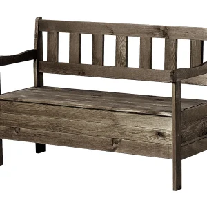 KADAX Tuinbank met opbergruimte, 120 x 47 x 81,5 cm, vezelplaat borst rugleuning, weerbestendig, voor tuin, balkon (120 cm, donkerbruin) KADAX Tuinbank met opbergruimte, 120 x 47 x 81,5 cm, vezelplaat borst rugleuning, weerbestendig, voor tuin, balkon (120 cm, donkerbruin)