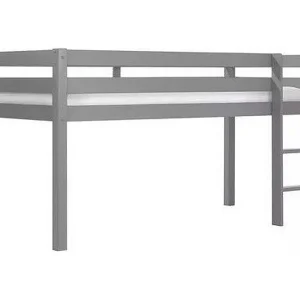 Hoogslaper 90×200 cm massief grenengrijs Pino 3