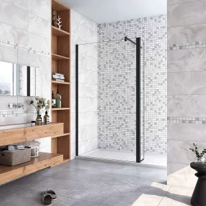 Inloopdouche-douchewand-walk in 8mm NANO EasyClean veiligheidsglas,80x200cm+40x200cm draaibaar hoekprofiel+F-vorm: 90 Stabilisatiestang,mat zwart aluminium profiel. Inloopdouche-douchewand-walk in 8mm NANO EasyClean veiligheidsglas,80x200cm+40x200cm draaibaar hoekprofiel+F-vorm: 90 Stabilisatiestang,mat zwart aluminium profiel.