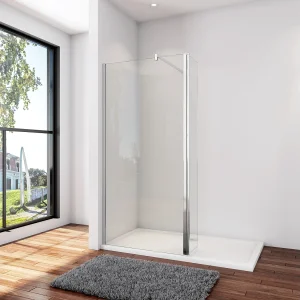 Inloopdouche-douchewand-walk in 8mm NANO EasyClean veiligheidsglas,90x200cm+40x200cm draaibaar hoekprofiel+F-vorm: 90 Stabilisatiestang,glanzend chroom profiel Inloopdouche-douchewand-walk in 8mm NANO EasyClean veiligheidsglas,90x200cm+40x200cm draaibaar hoekprofiel+F-vorm: 90 Stabilisatiestang,glanzend chroom profiel