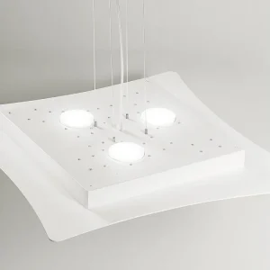 Lustre à suspension Isotta 10 lumières GX53 blanc – Plafonnier 62x69cm, lumière double émission, max 10x8W, ampoules exclues Lustre à suspension Isotta 10 lumières GX53 blanc – Plafonnier 62x69cm, lumière double émission, max 10x8W, ampoules exclues