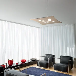 Suspension Isotta 10 lumières GX53 tourterelle – plafonnier 62x69cm, lumière double émission, max 10x8W, ampoules exclues Suspension Isotta 10 lumières GX53 tourterelle – plafonnier 62x69cm, lumière double émission, max 10x8W, ampoules exclues