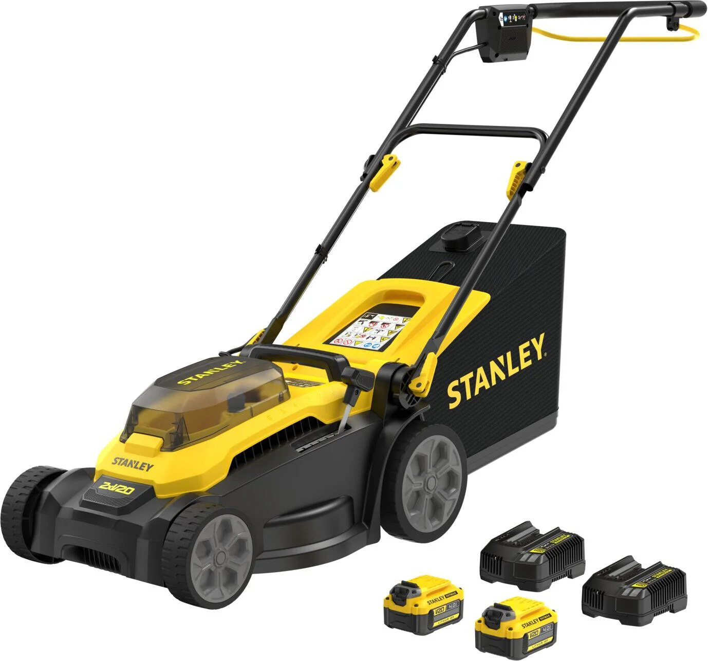 Stanley accu grasmaaier SCMWP3701M2-QW