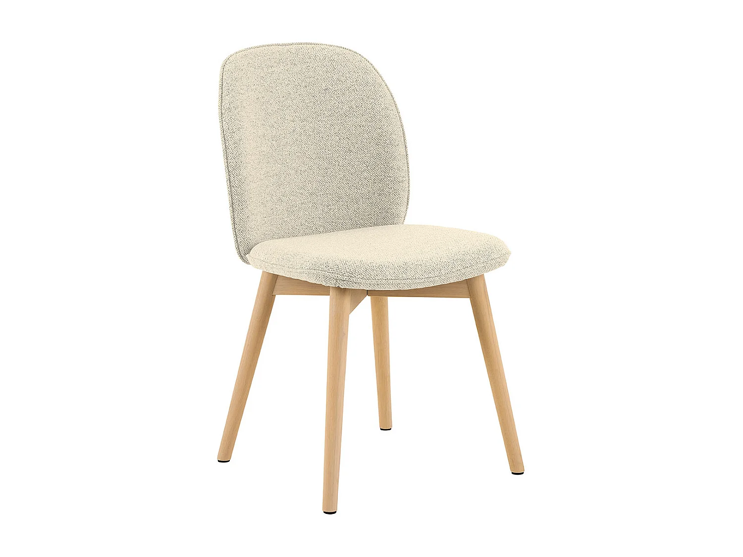 inky eetkamerstoel bouclé beige.