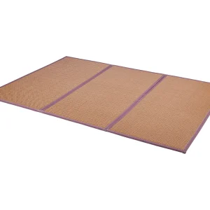Japans Tatami SucceBuy Opvouwbaar Japans Tatami Tapijt 203 x 140 cm Matras van Natuurlijk Riet