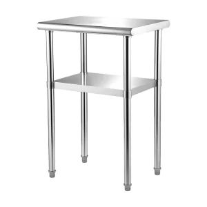 Inox-Werktafel SucceBuy, 61 x 46 x 91 cm, Commerciale Voedselbereidingstafel Inox-Werktafel SucceBuy, 61 x 46 x 91 cm, Commerciale Voedselbereidingstafel