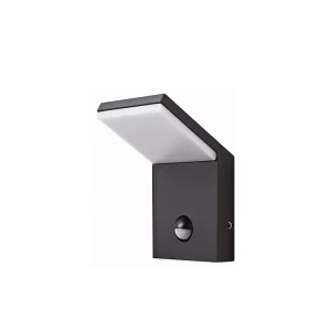 IP54 9W LED wandlamp met sensor Zwart 2200K/2700K/3000K met schemer- en aanwezigheidssensor