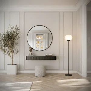 Kaptafel met 2 laden – hangend – 113 cm – zwart – OVARLO
