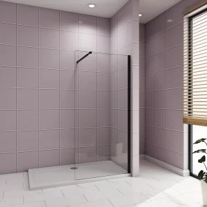 Inloopdouche-douchewand-walk in 8mm NANO EasyClean veiligheidsglas,85x200cm+73-120cm Stabilisatiestang,mat zwart aluminium profiel. Inloopdouche-douchewand-walk in 8mm NANO EasyClean veiligheidsglas,85x200cm+73-120cm Stabilisatiestang,mat zwart aluminium profiel.