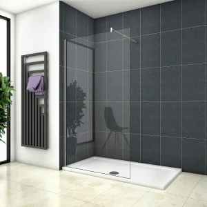 Inloopdouche-douchewand-walk in 8mm NANO EasyClean veiligheidsglas,50x200cm+70-120cm Stabilisatiestang,glanzend chroom profiel Inloopdouche-douchewand-walk in 8mm NANO EasyClean veiligheidsglas,50x200cm+70-120cm Stabilisatiestang,glanzend chroom profiel