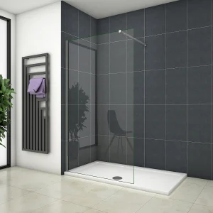 Inloopdouche-douchewand-walk in 8mm NANO EasyClean veiligheidsglas,50x200cm+73-120cm Stabilisatiestang,glanzend chroom profiel Inloopdouche-douchewand-walk in 8mm NANO EasyClean veiligheidsglas,50x200cm+73-120cm Stabilisatiestang,glanzend chroom profiel