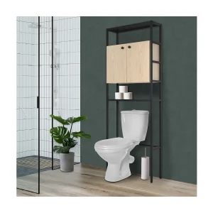 Jamy houten en metalen toiletbrugkast Jamy houten en metalen toiletbrugkast