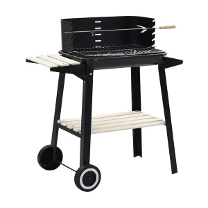 Houtskoolbarbecue staand met wieltjes Houtskoolbarbecue staand met wieltjes