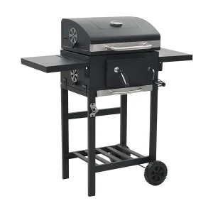 Houtskoolbarbecue met onderplank zwart Houtskoolbarbecue met onderplank zwart