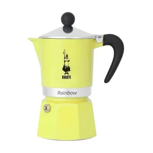 Italiaanse Koffiezetapparaat BIALETTI Rainbow Geel 6 Kopjes 0,30 L Italiaanse Koffiezetapparaat BIALETTI Rainbow Geel 6 Kopjes 0,30 L