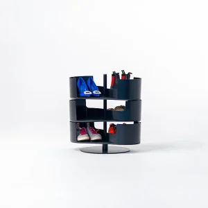 Infinity Zwart met 3 legplanken – Design schoenenkast Infinity Zwart met 3 legplanken – Design schoenenkast