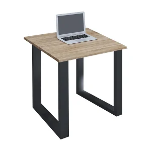 Houten bureautafel Lona U Alu Houten bureautafel Lona U Alu