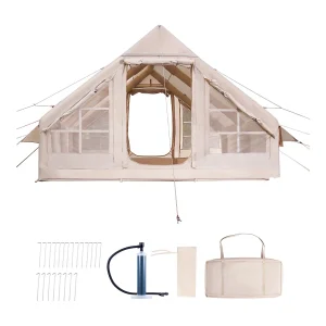 Kampeer Tent SucceBuy, Opblaasbaar voor Glamping voor 5 tot 8 Personen met Pomp Kampeer Tent SucceBuy, Opblaasbaar voor Glamping voor 5 tot 8 Personen met Pomp