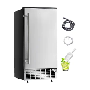 IJsblokmachine Onder de Thekvast SucceBuy, 36 kg/Dag met Ingebouwde Omkeerbare Deur IJsblokmachine Onder de Thekvast SucceBuy, 36 kg/Dag met Ingebouwde Omkeerbare Deur