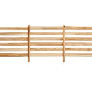 Houten Privacyhek SucceBuy, 3 Panelen, 91,4 x 91,4 cm voor Airconditioning, van Massief Natuurlijk Hout en Stevige Metalen Palen Houten Privacyhek SucceBuy, 3 Panelen, 91,4 x 91,4 cm voor Airconditioning, van Massief Natuurlijk Hout en Stevige Metalen Palen