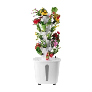 Hydrocultuursysteem SucceBuy met 30 Vertikale Torens en 6 Niveaus, Binnentuin met Waterpomp en Timer, Watercirculatiesysteem voor Kruiden, Fruit en Groenten Hydrocultuursysteem SucceBuy met 30 Vertikale Torens en 6 Niveaus, Binnentuin met Waterpomp en Timer, Watercirculatiesysteem voor Kruiden, Fruit en Groenten