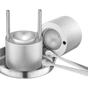 Ijsvorm SucceBuy Ijspers, Ijsmachine Kit van 5.3 cm voor Whisky, Zilver, Ideaal voor Dranken en Feesten