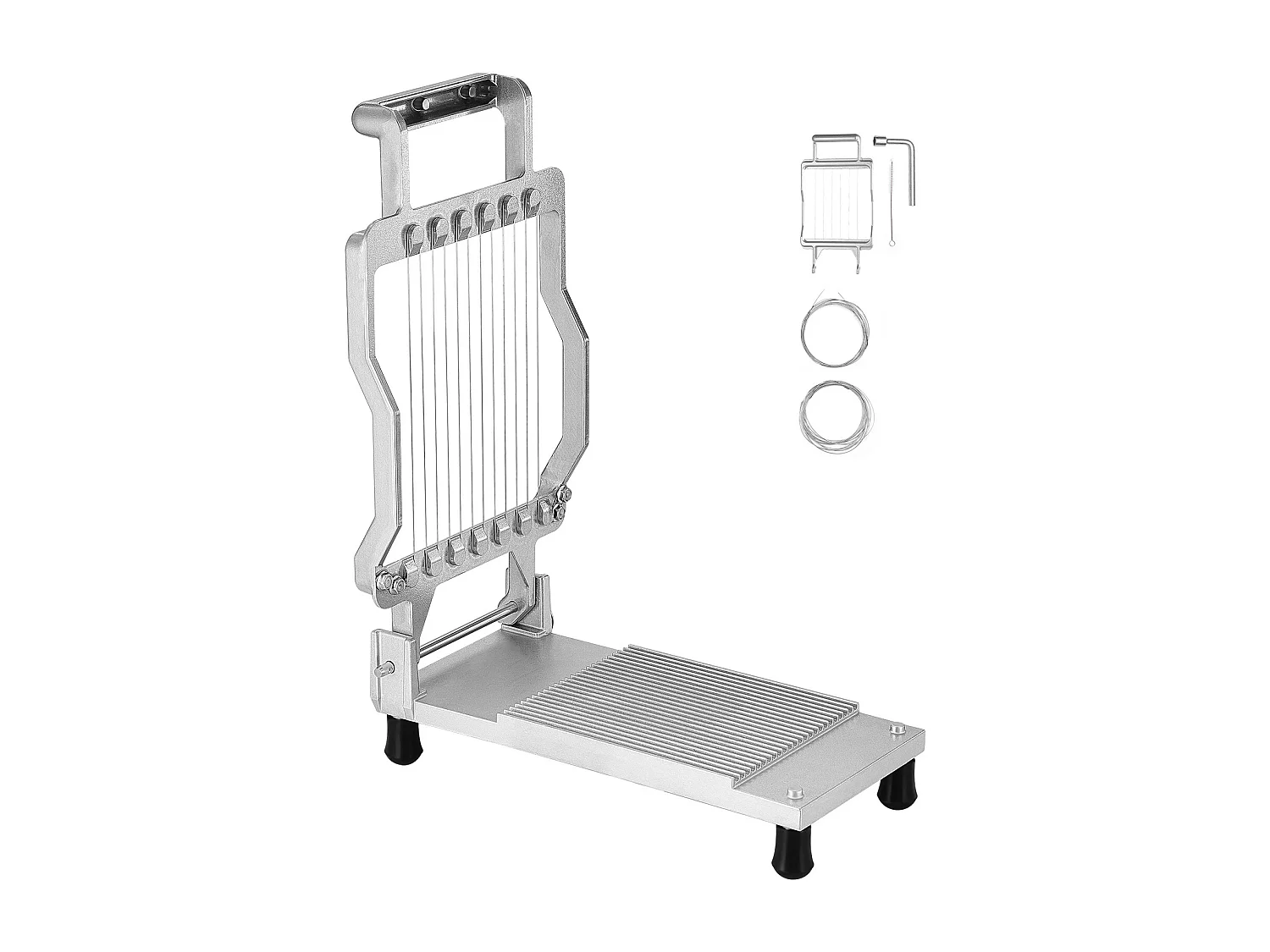 Kaas Snijder SucceBuy 1cm en 2 cm, Draad, Kaas, Keuken, 0 V, Aluminiumlegering, Zilver