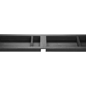 Inbouwnis voor Badkamer SucceBuy, 40,6 x 81,3 cm + 40,6 x 81,3 cm, Moderne Wandplanken, Opbergruimte voor Zeep/Shampoo, Zwart