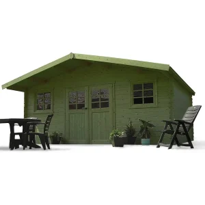 Tuinhuis Solid Zürich (19.71m²) – Geïmpregneerd Hout 508x388cm Tuinhuis Solid Zürich (19.71m²) – Geïmpregneerd Hout 508x388cm