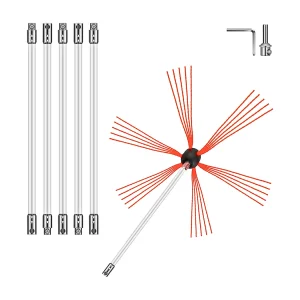 Kaminepenseel-Kit SucceBuy, 51 cm, Schoonmaakkit voor Asbak Kaminepenseel-Kit SucceBuy, 51 cm, Schoonmaakkit voor Asbak