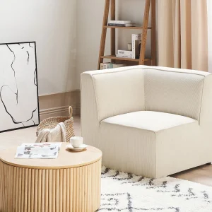 Hoekmodule LEMVIG Corduroy Lichtbeige