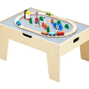 Houten Treinspeeltafel SucceBuy, met 290 Bouwstenen, 30 Accessoires, Treinspoor en Voertuigen, Creatief Speelgoed voor Kinderen vanaf 3 Jaar Houten Treinspeeltafel SucceBuy, met 290 Bouwstenen, 30 Accessoires, Treinspoor en Voertuigen, Creatief Speelgoed voor Kinderen vanaf 3 Jaar