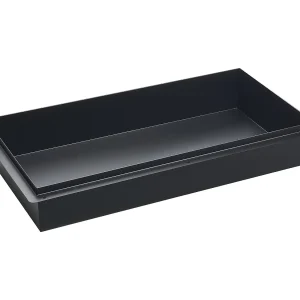 Inbouwdouchenis SucceBuy, 10,2 x 33 x 63,5 cm, Roestvrijstalen Wandnis Zonder Frame, Waterdichte Badkamerplank, Gemakkelijk Schoon te Maken, Zwart