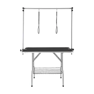 Huisdierentrimtafel SucceBuy, 1137.9×609.6mm , 149,7 kg Draagvermogen, in Hoogte Verstelbaar met Klem, Opvouwbaar Huisdierentrimtafel SucceBuy, 1137.9×609.6mm , 149,7 kg Draagvermogen, in Hoogte Verstelbaar met Klem, Opvouwbaar