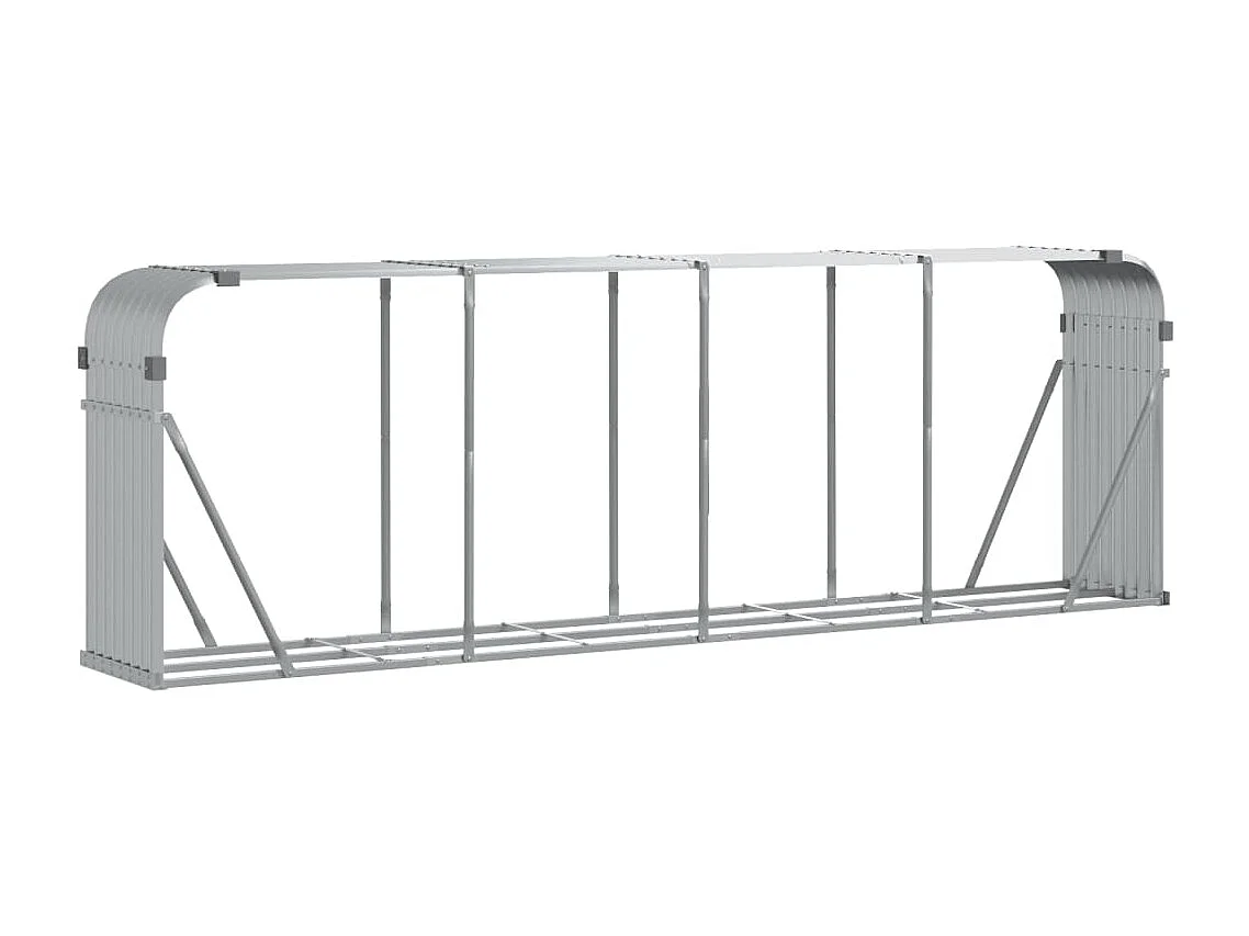 Jilles Haardhoutopslag 300x45x100 cm gegalvaniseerd staal zilverkleur