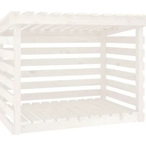 Jaredon Haardhoutrek 108x73x79 cm massief grenenhout wit Jaredon Haardhoutrek 108x73x79 cm massief grenenhout wit
