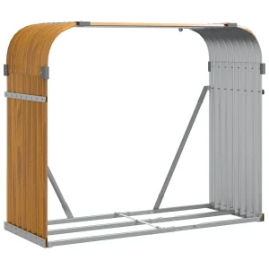 Jilles Haardhoutopslag 120x45x100 cm gegalvaniseerd staal houtlook Jilles Haardhoutopslag 120x45x100 cm gegalvaniseerd staal houtlook