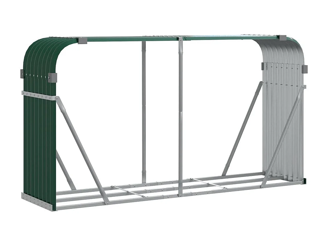 Jilles Haardhoutopslag 234x45x100 cm gegalvaniseerd staal groen