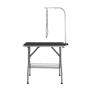 Huisdierentrimtafel SucceBuy, 915 x 610 mm, 149,7 kg Draagvermogen, in Hoogte Verstelbaar met Klem, Opvouwbaar Huisdierentrimtafel SucceBuy, 915 x 610 mm, 149,7 kg Draagvermogen, in Hoogte Verstelbaar met Klem, Opvouwbaar