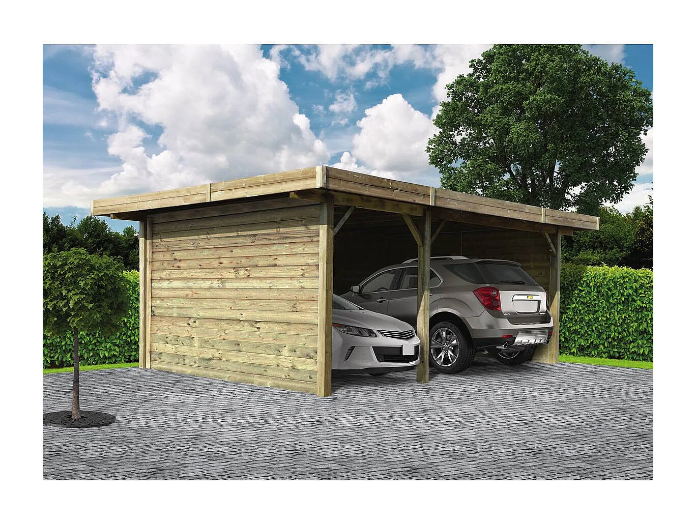 Carport combination 5064x7064 Solid Superia S7757